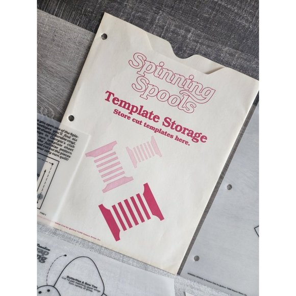 Georgia Bonesteel's Spinning Spools Template Storage Bag + 9 Quilt Templates #50 - Picture 3 of 10